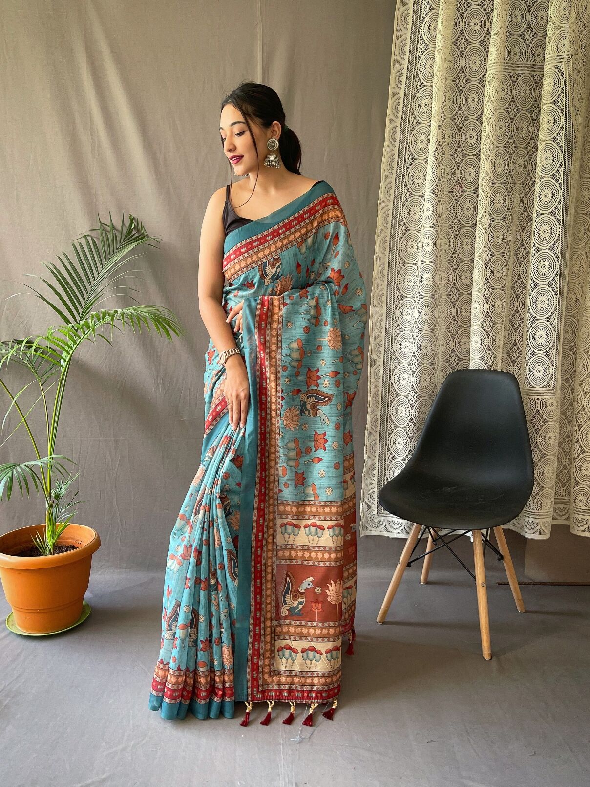 Patola Soft Kalamkari saree